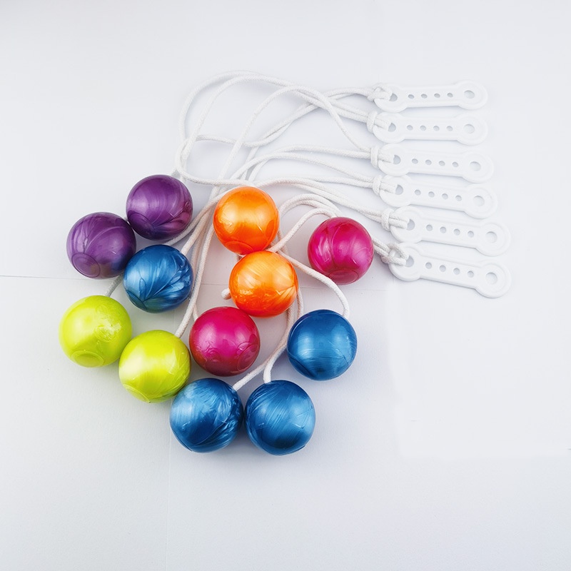 [5Warna] Mainan Anak-Anak Flash Bumper Ball Pro-clackers Hand Bump Bumper Ball Ayunan Warna-Warni Hit Bola Bersinar Mainan Penghilang Stress