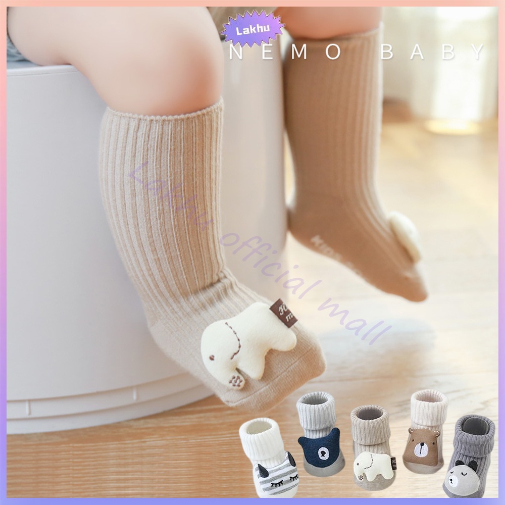 Lakhu Kaos Kaki Bayi Boneka Karakter 3D Sepatu Bayi Lucu Anti Slip