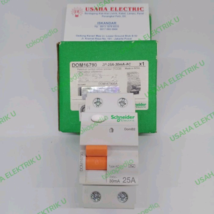 Elcb Domae Schneider 25A/0,30Ma 2P