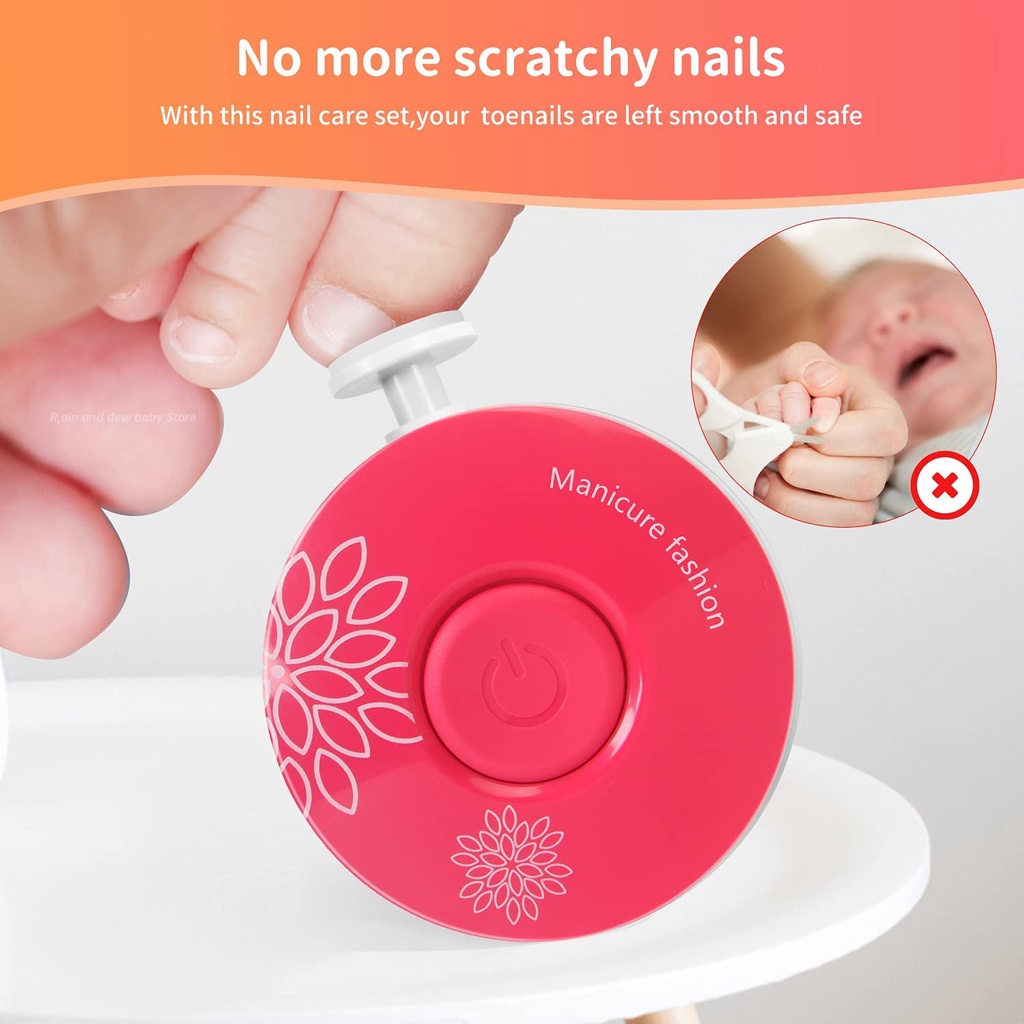 Electric Manicure Baby Anak Alat Pengasah Kuku Gunting Kuku Bayi Manicure Scissors Lady Baby Nail Sharpener