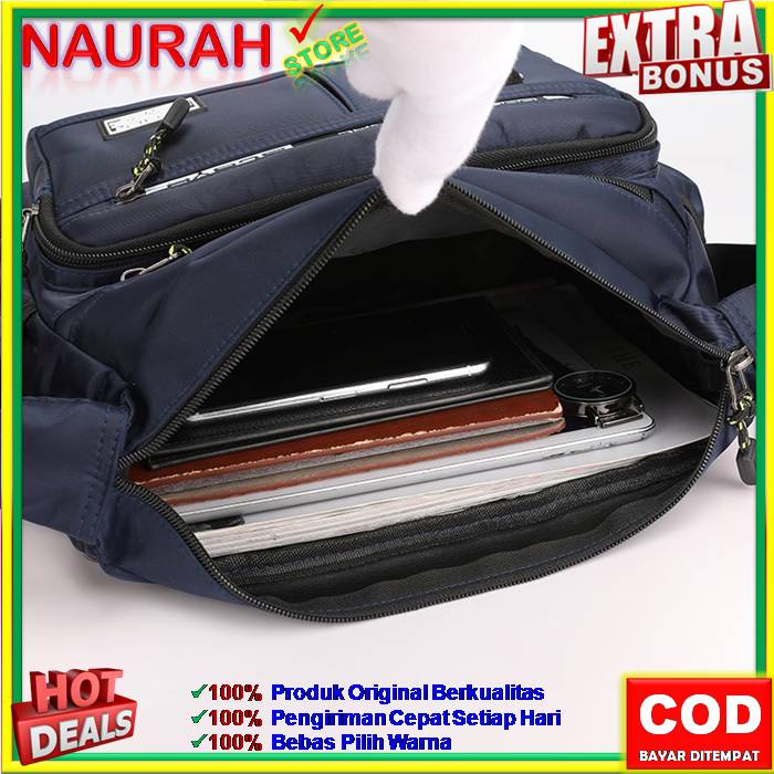 SLING BAG TAS PRIA ORIGINAL WAIST BAG