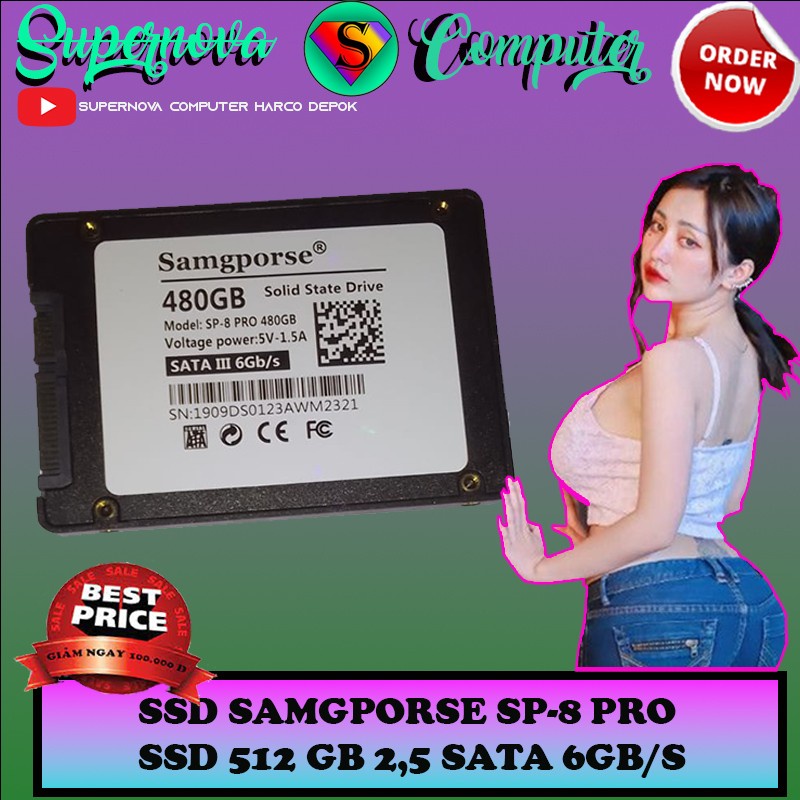 SSD SAMGPORSE SP-8 PRO SSD 512 GB 2,5 SATA 6GB/S