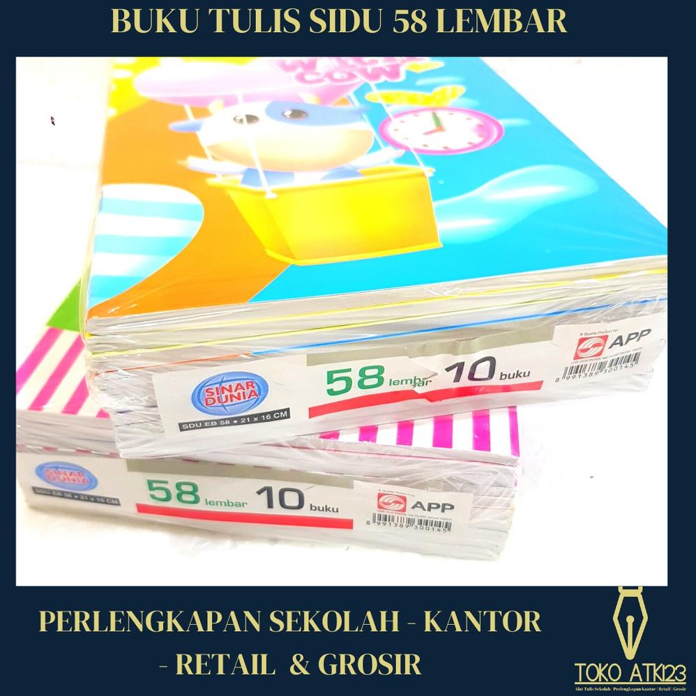 

Q80 Buku Tulis Sinar Dunia / SIDU isi 58 lembar READY ゅ