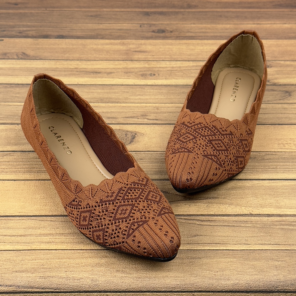 Sepatu Flat Wanita Rajut Import LC23 - Clarenzo