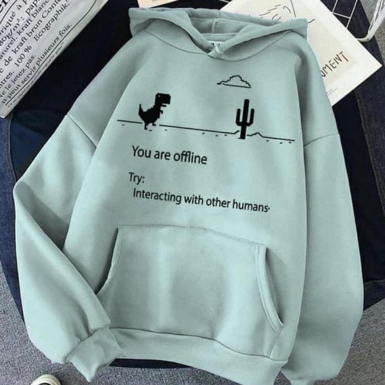PALING DICARI SWEATER OFFLINE NOTICE ERROR HOODIE FLEECE ASLI
