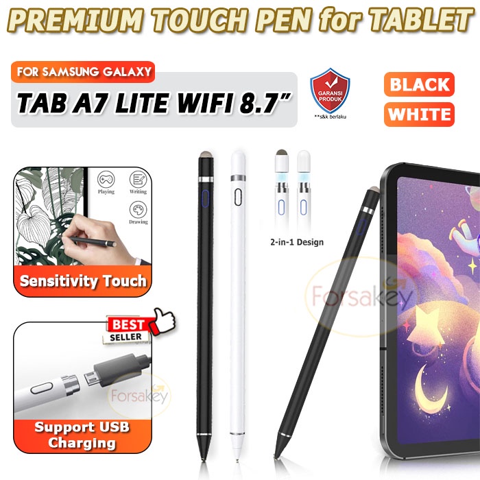 Samsung Galaxy Tab Tablet A7 Lite Wifi 8.7 Inch 2023 Stylus Stilus Pencil Pensil S Pen SPen Touch Pen Screen Drawing Layar