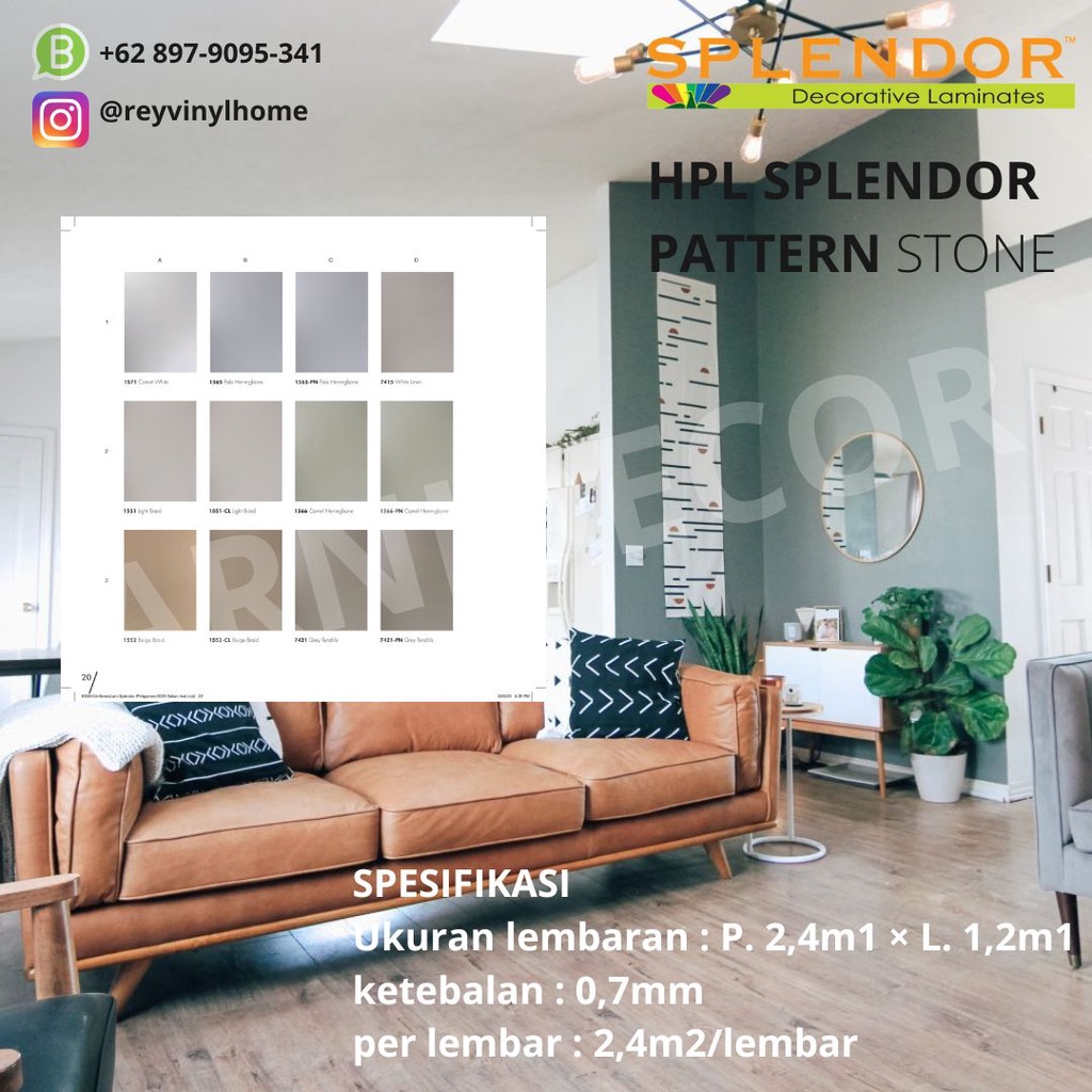 LAPISAN FURNITURE HPL SPLENDOR PATTERN