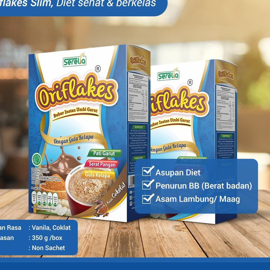 

♔ Oriflakes Sereal Umbi Garut Slim Diet Asam Lambung Natural Super Food ℮
