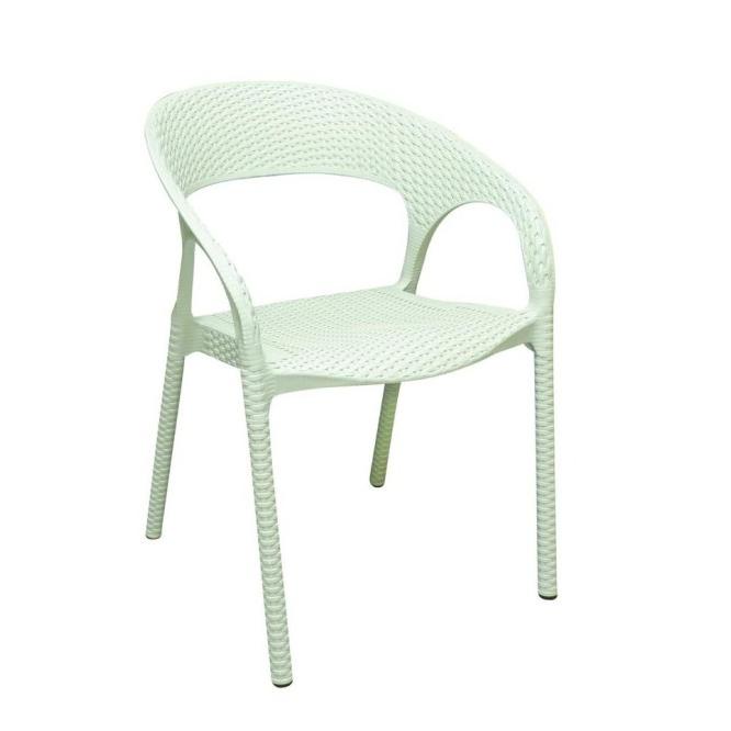 Kursi Teras Rotan Plastik Club / Kursi Cafe / Kursi Outdoor