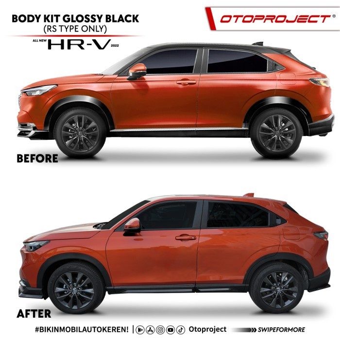 Otoproject BodyKit All New HRV 2022 Up Glossy Black (RS Type Only)