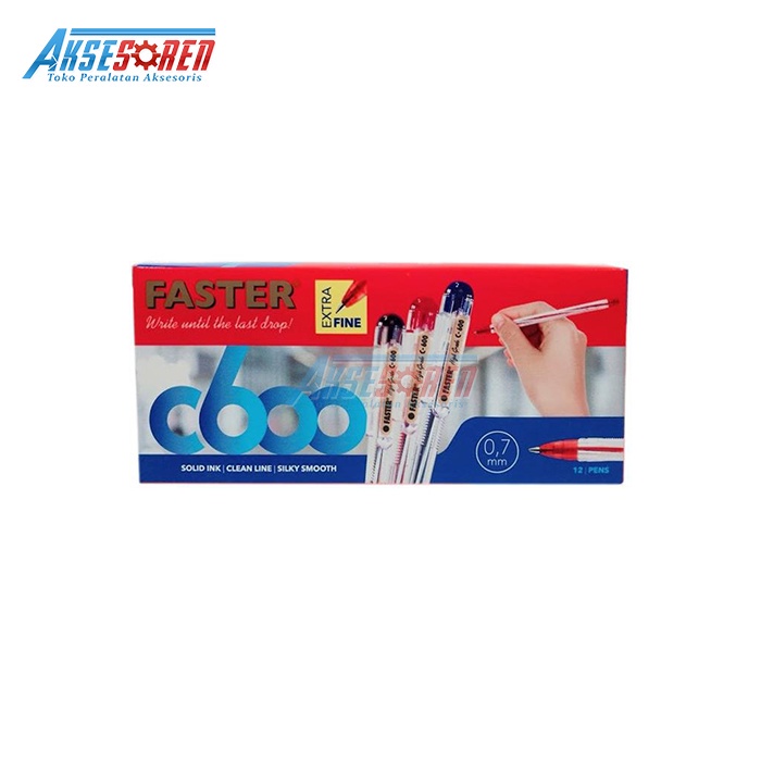 

Terlaris ✨ -PULPEN FASTER [C600/12 PCS] / BALLPOINT PENA PEN TINTA WARNA HITAM [1 PACK] / PENA 1 LUSIN / BULPEN 1 PACK / BALL PEN 1 BOX / BOLPEN 1 PAK- 2.2.23