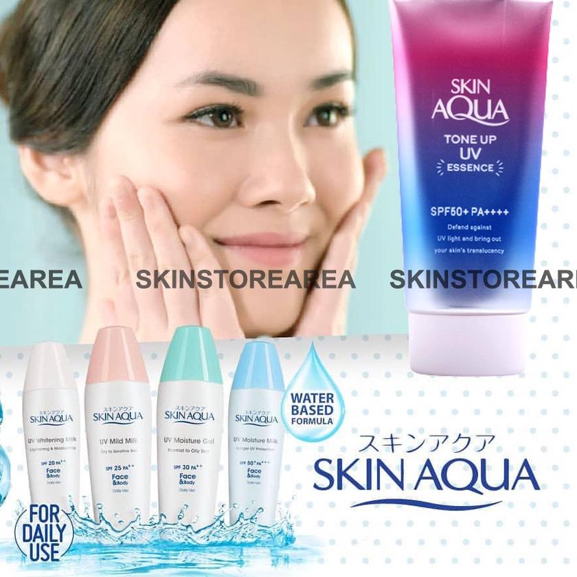➧ SKIN AQUA Sunscreen UV Moist Milk SPF 50| Moist Gel SPF 30| Mild Milk SPF 25| Whitening Milk Spf 4