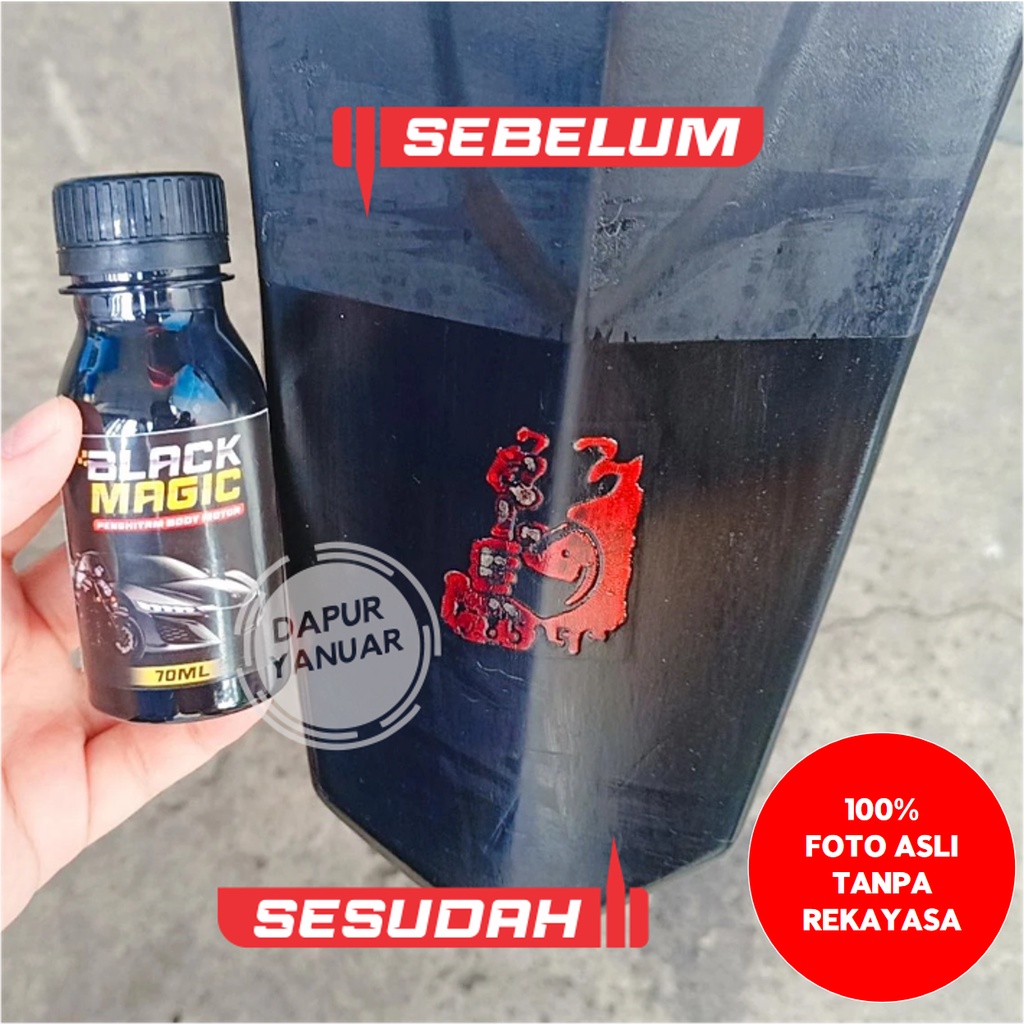 BLACK MAGIC PENGHITAM BODY MOTOR 100 ML FREE SPON SARUNG TANGAN