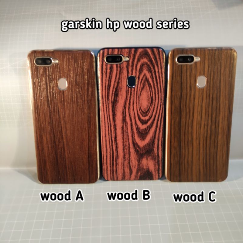 garskin hp motif kayu anti jamur ready all type hp