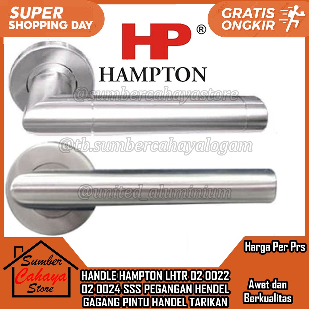 HANDLE HAMPTON LHTR HANDEL HENDEL GAGANG PINTU 02 820 0002 0003 0006 0022 0023 0024 0039 007 019 082
