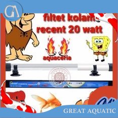 Lampu uv celup air kolam ikan uv long 20 watt recent