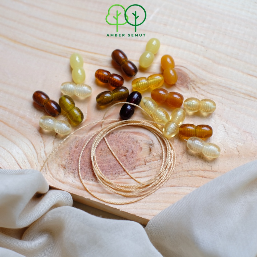 Pengait dan Benang Kalung Amber Baltic by Amber Semut