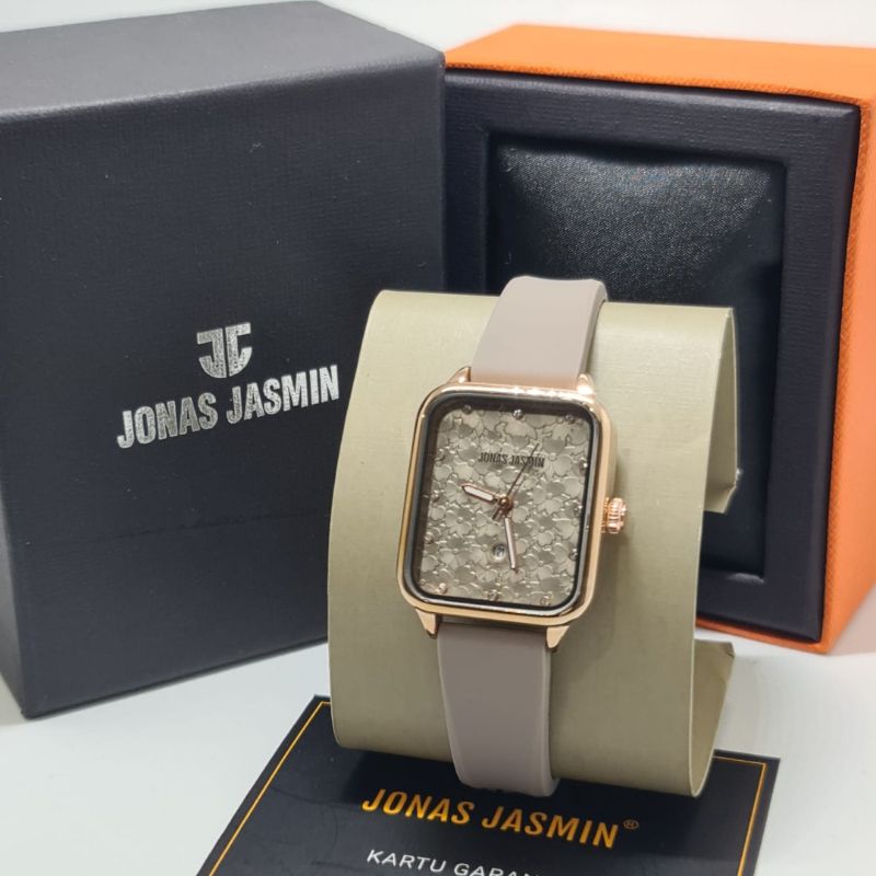 Jam Tangan Fashion Wanita Analog Jonas Jasmin 2238 Rubber Original