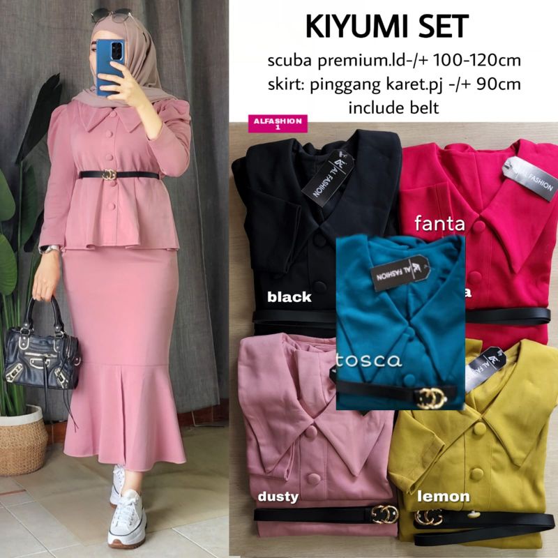 KIYUMI SET ORIGINAL BY ALFASHION SETELAN WANITA BAHAN BERKUALITAS