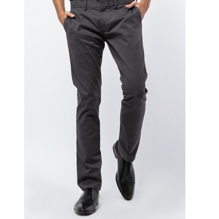 TERLARIS R22 THE EXECUTIVE Skinny Fit Formal Pants DARK GREY ❁
