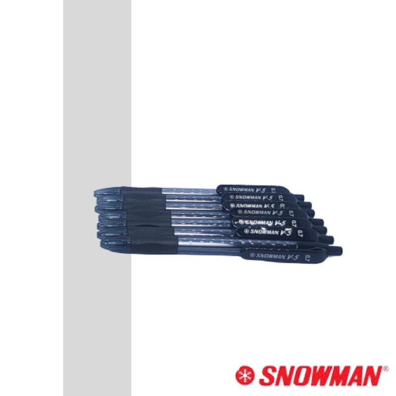 

Snowman Bolpen Pulpen Hitam Bolpoin V5 V 5 V-5 (FINE POINT 0.7MM) CETEKAN