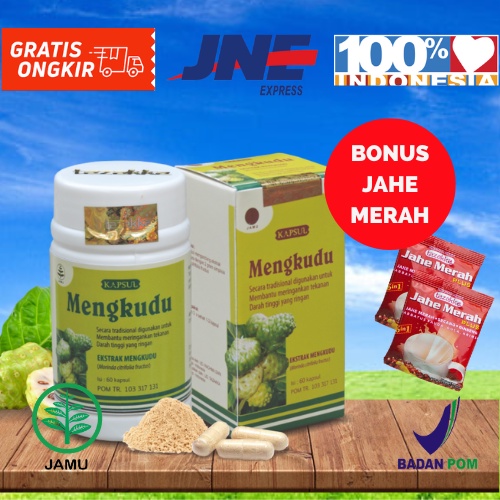 

MENGKUDU Herbal Sinusitis Bronkitis Asma Kembung TBC Radang Tenggorokan Isi 60caps/ botol BPOM ORIGINAL
