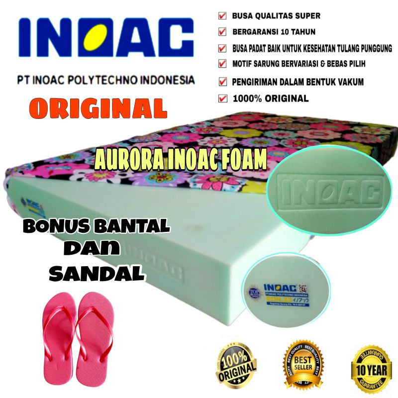 Ready  [COD] Kasur Busa INOAC Original D23 Tebal 20/15cm kasur lurus/kasur lipat ASLI