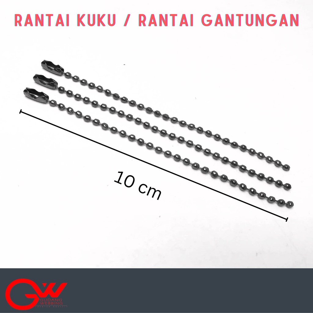 RANTAI KUKU / RANTAI GANTUNGAN / GANTUNGAN KUNCI ISI 1000PCS