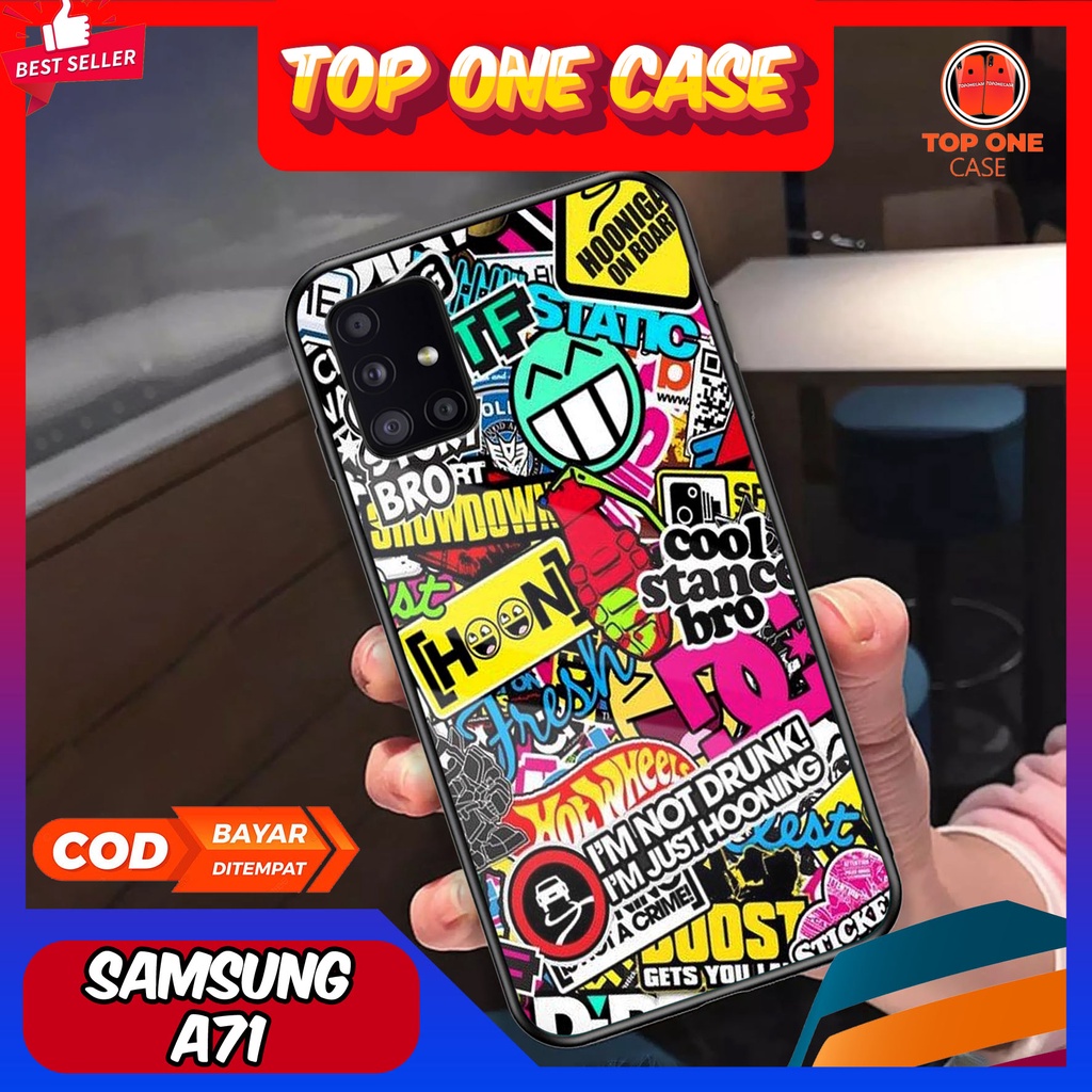 Case SAMSUNG A71 - Casing SAMSUNG A71 Terbaru 2022 TOP ONE CASE [ GRAFITTY ] Silikon SAMSUNG A71 -  
