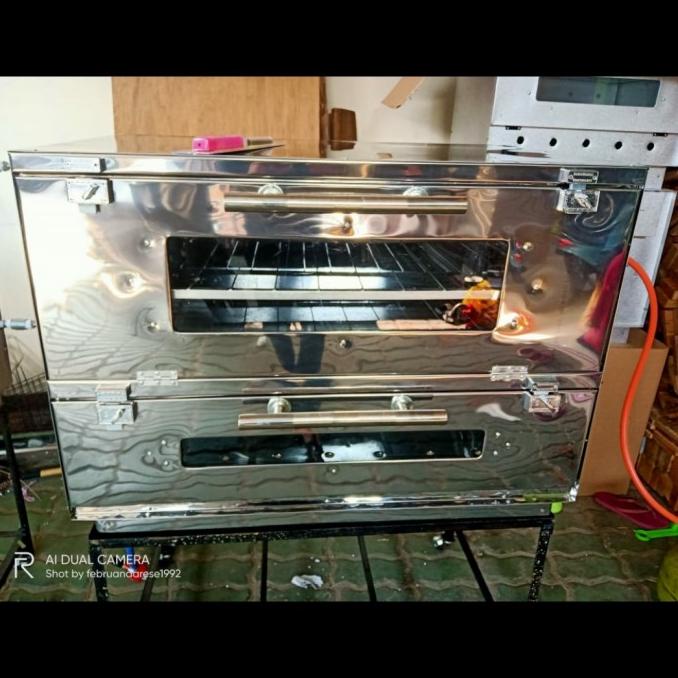 Oven Gas Stainless 90X55X70 Handle Merk Bima Berkah Bergaransi