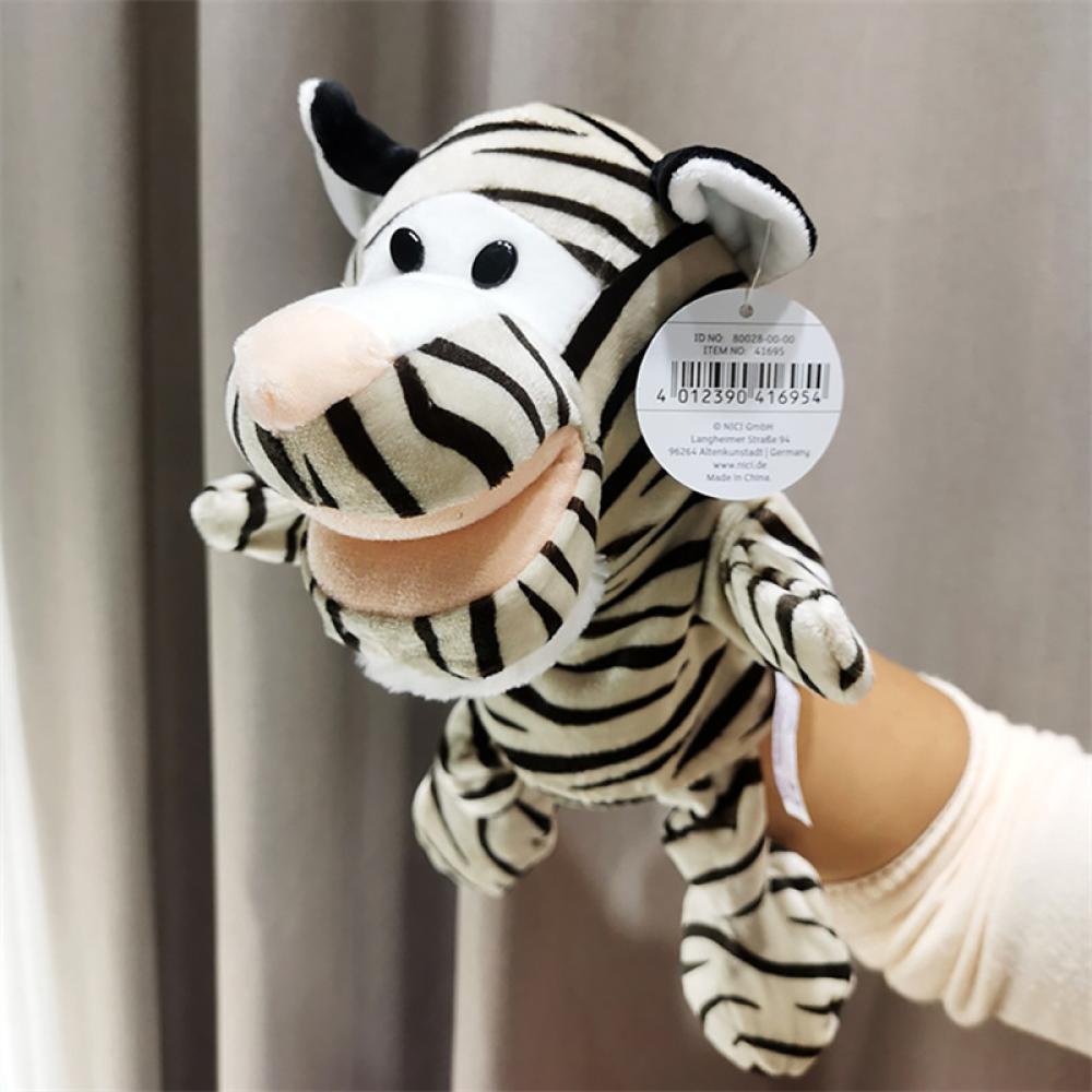 Timekey Animal Hand Puppet Mainan Kartun Lucu Bermain Peran Bedtime Story Props Lembut Bayi Bermain Singa Harimau Gorila Jerapah Boneka Boneka Mewah F5H5