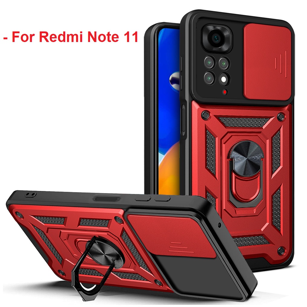 Case Redmi Note 11 4G Softcase SLIDE ARMOR CAMERA PROTECTION Case Casing Hp Redmi Note 11 4G