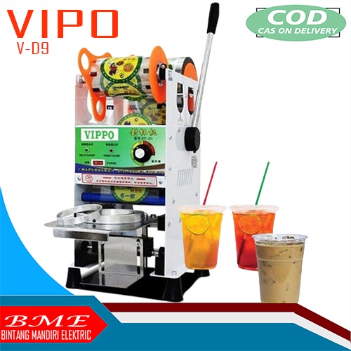 COD Mesin CUP Sealer VIPOO Type V -D9 Press Glass Plastic Ukuran Jumbo 12 - 22oz