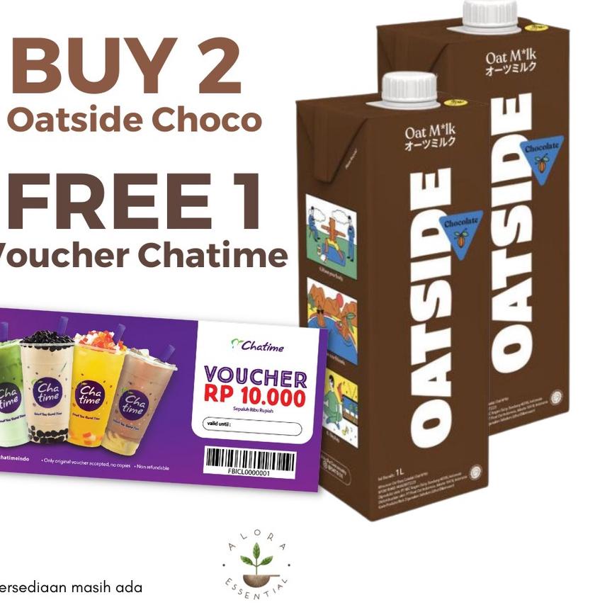 

➮ Oatside Chocolate Oat Milk 1L - Susu Oat Gandum Lactose & Dairy Free ♨