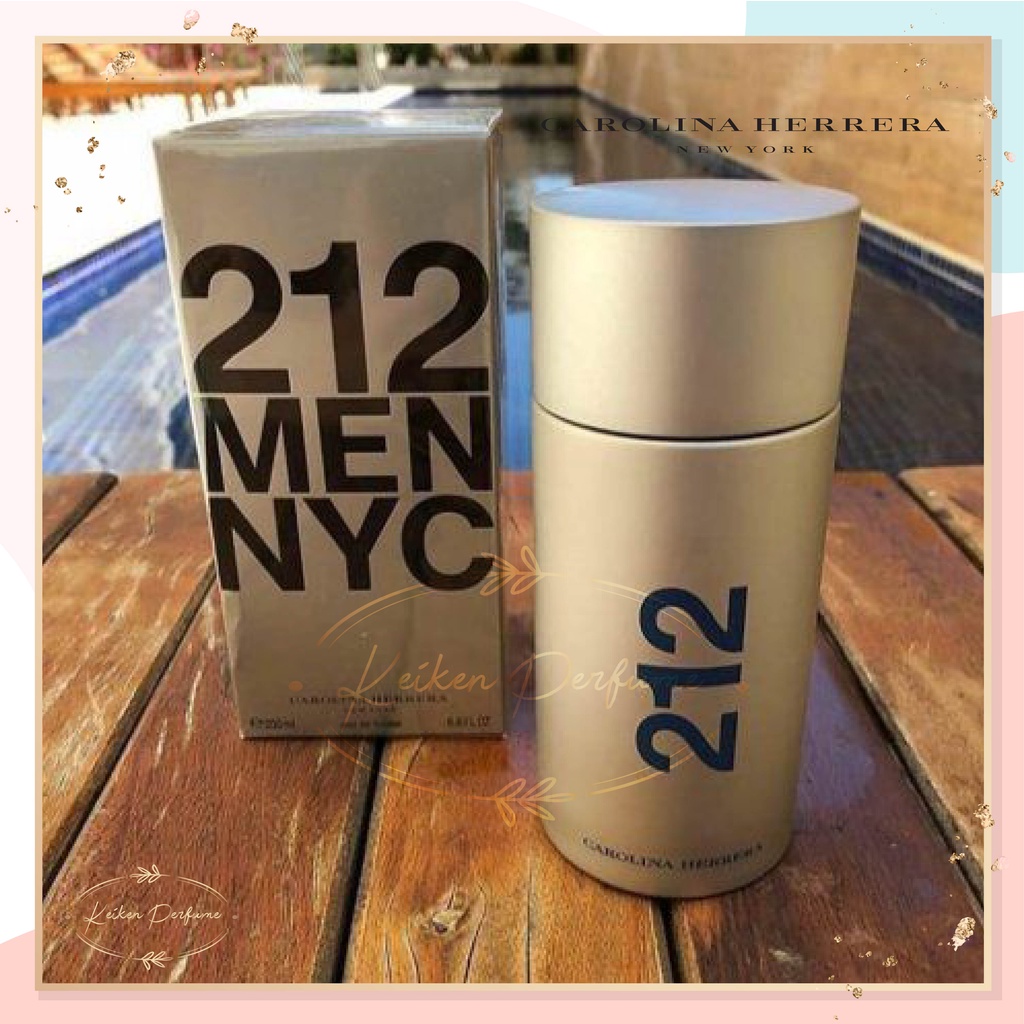 ❤️ Keiken Perfume ❤️ Parfum Pria 212 Men NYC 100 ml Tutup Magnet / Parfum Carolina Herrera 212 Men N