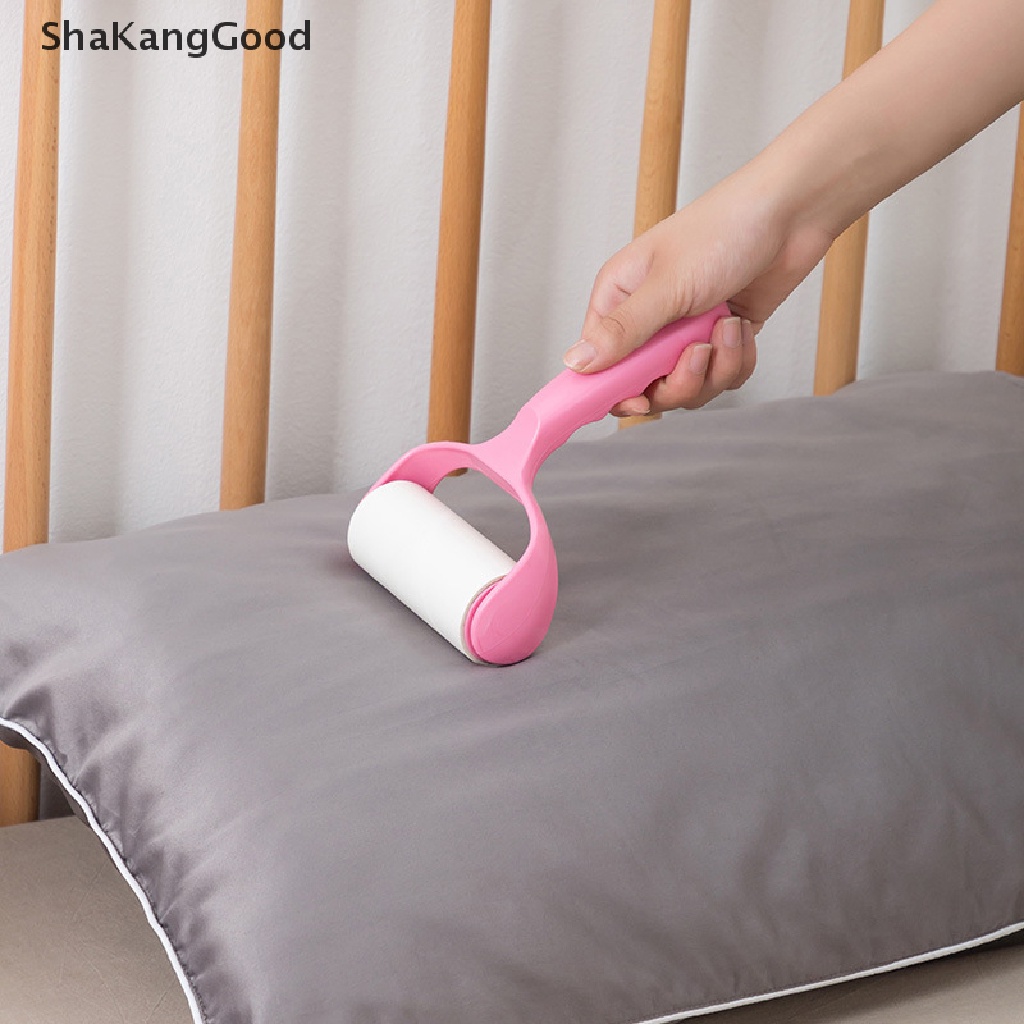 Skid Lint Rollers Pet Hair Remover Lint Remover Debu Roller Baju Karpet Lengket 10 cm Roll Brush Kit SKK