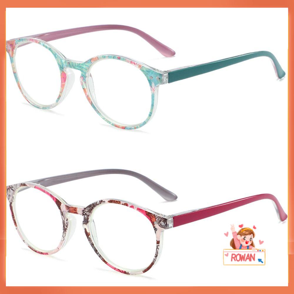 R-flower Kacamata Baca Fashion Elegan Pelindung Mata Vintage Ultra Light Frame