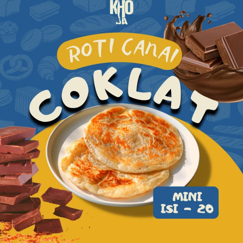 

Roti Canai COKLAT / Medium isi 10 / Mini isi 20 / Jumbo isi 5 / Roti Cane / Roti Maryam / Roti Konde / Roti Parata