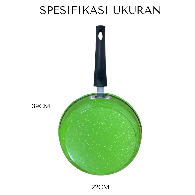 [HKL] FREE PAN PENGGORENGAN 22CM / TEFLON PENGGORENGAN / FREE PAN WAJAN / FRY PAN TEFLON / MINI FRY PAN DIAMETER 22CM