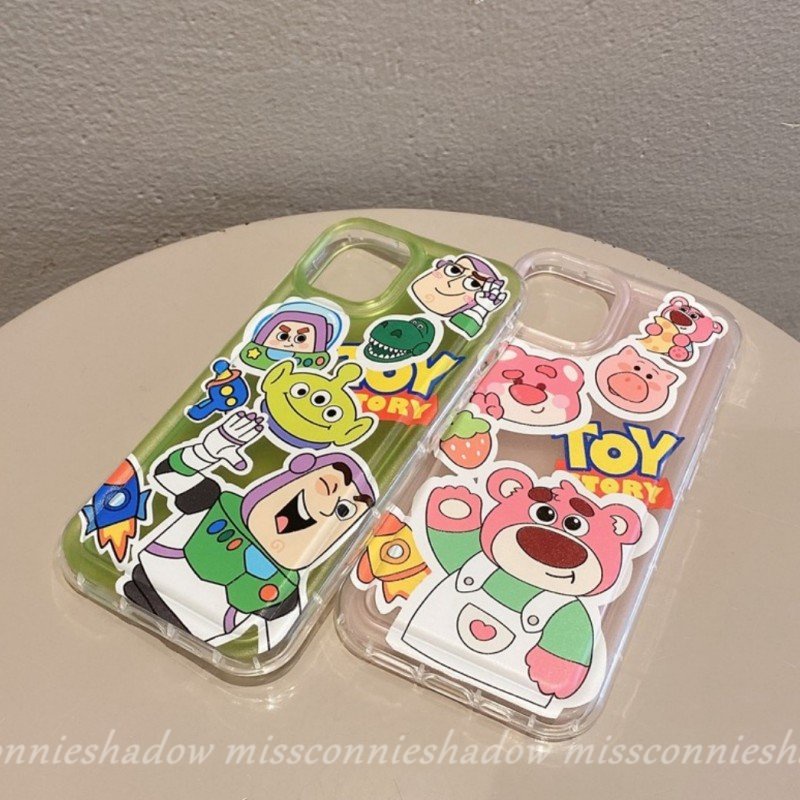 Kartun Toy Story Manyo Case Realme C21Y C25Y C12 C35 C1 C2 C11 2020 C33 C25 C15 C25s Realme C3 5i 5s 6i 5 C20 C20A C11 2021 Buzz Lucu Lightyear Alien Airbag Tahan Guncangan Soft Cover