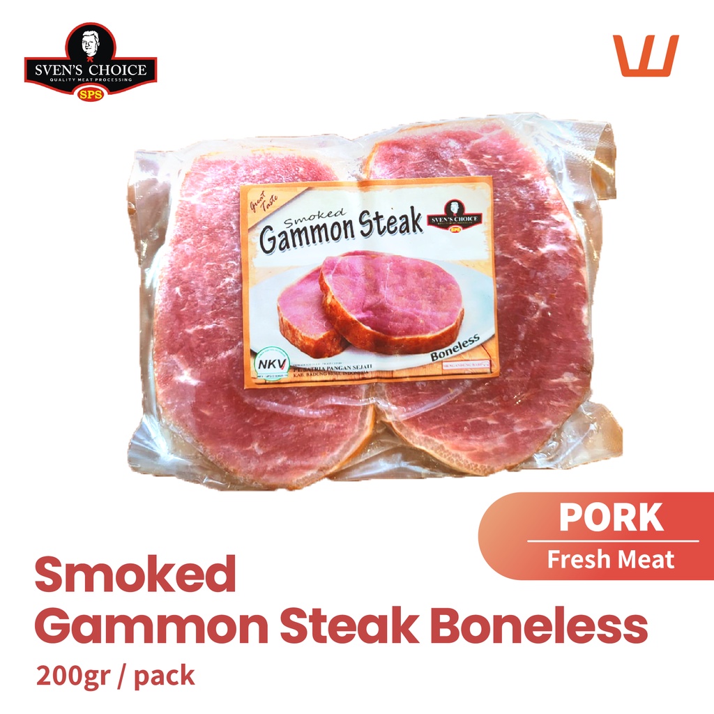 

Smoked Gamon Steak Boneless 200gr Sven's Choice