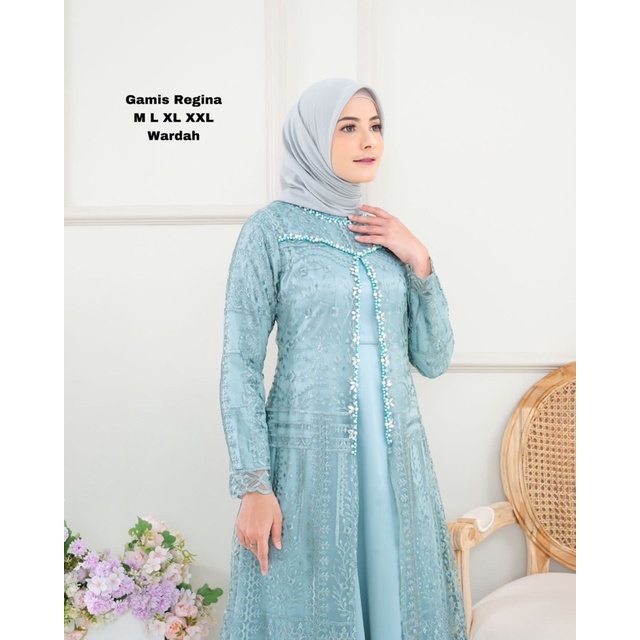 AZURAH SCRAF // GAMIS MODERN / GAMIS REGINA KEBAYA WISUDA MODERN / DRESS PESTA BROKAT / GAMIS KONDANGAN TERBARU BAHAN TILE MIX VELVET / DRESS KEBAYA PAYET MEWAH /GAMIS PAYET MODERN