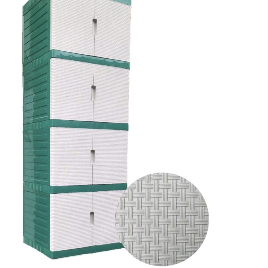 ◌ Lemari Baju lemari Pakaian Lemari Plastik Lemari BW PUTIH ™