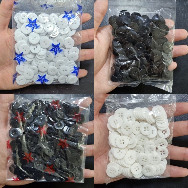 Kancing Baju 15mm/1,5cm/24L @144 pcs