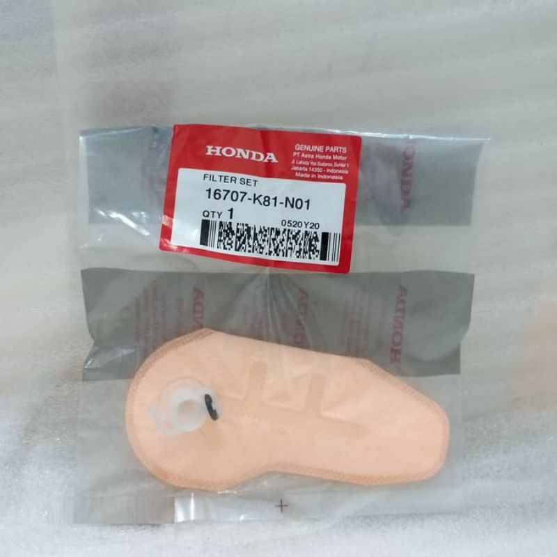 Filter Bensin Filter Fuel pump beat ESP K81, Scoopy K93, Beat Street K81 Original AHM 16707-K81-N01