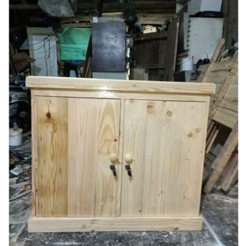 Lemari aquarium kayu jati belanda