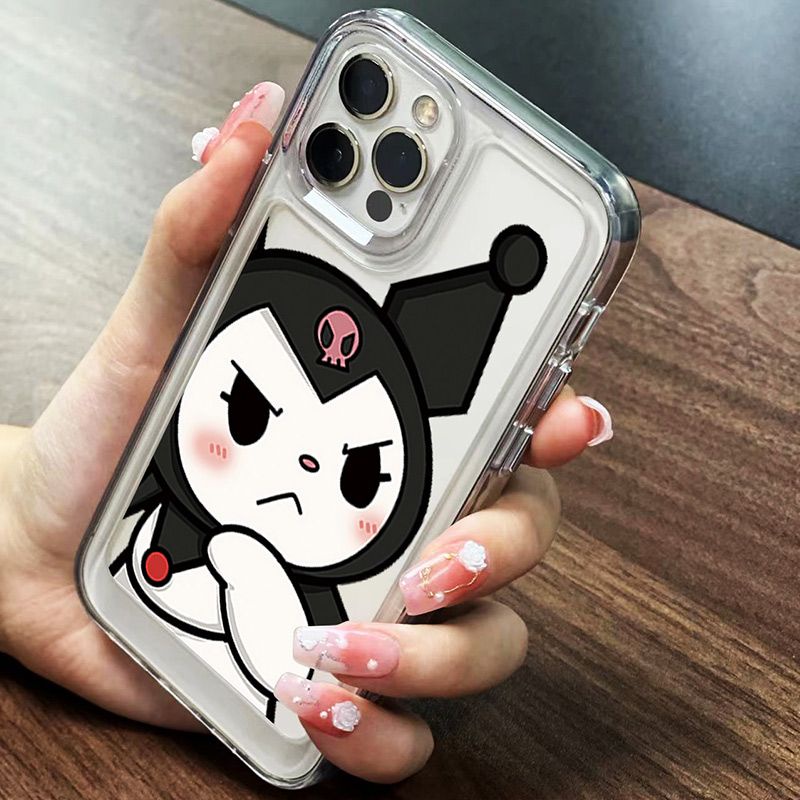 IPHONE Casing Ponsel Lembut Lucu Kompatibel Untuk Iphone14 13 12 11 Pro XS Max Silikon Casing Transparan XR X8 7 6S Plus TPU Shockproof Cover