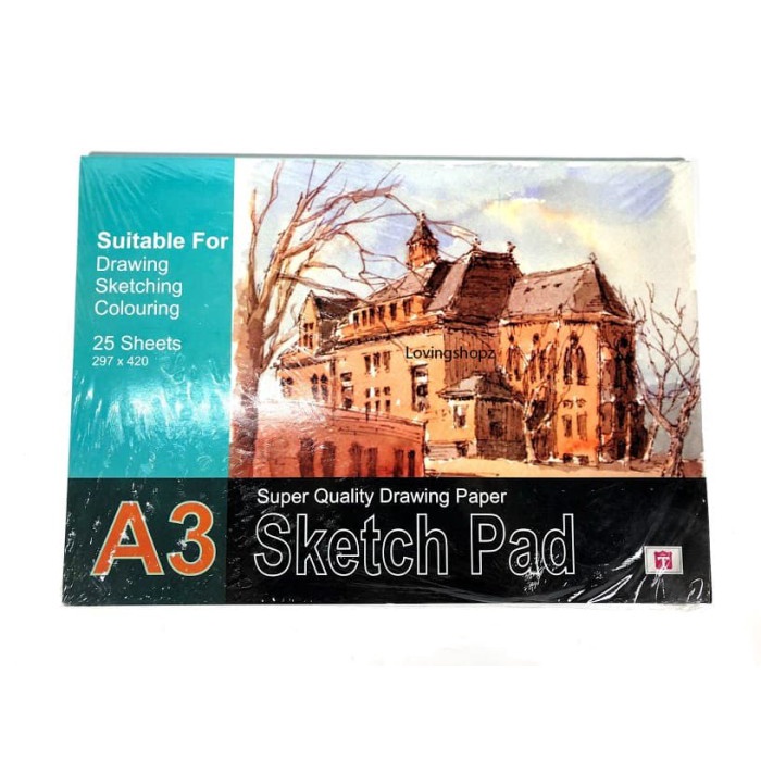 

DISKON SHOPEE/ Buku Sketsa Gambar ukuran A3, Sketch Book ukuran A3, Buku Sketsa A3