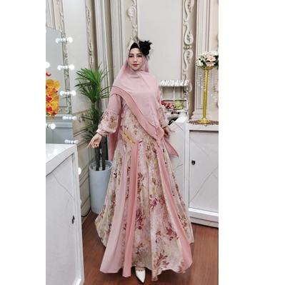 New Stock Claudy Series//stelan gamis Syar’i ori by syafeera//Set syari//Syafeera syar’i