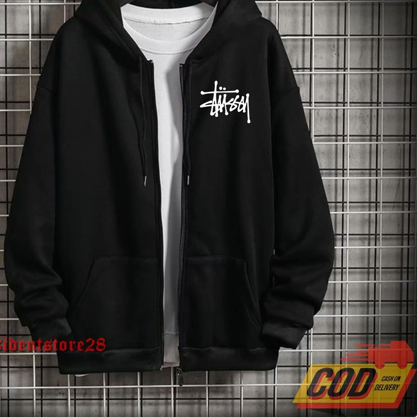 ♫ ZIPPER STUSSY / HOODIE STUSSY / HOODIE DISTRO STUSSY / HOODIE JUMPER / JAKET HOODIE / ZIPPER KUPLU